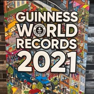 Guinness World Records 2021 Colorful Illustrated Cover - White & Multicolor